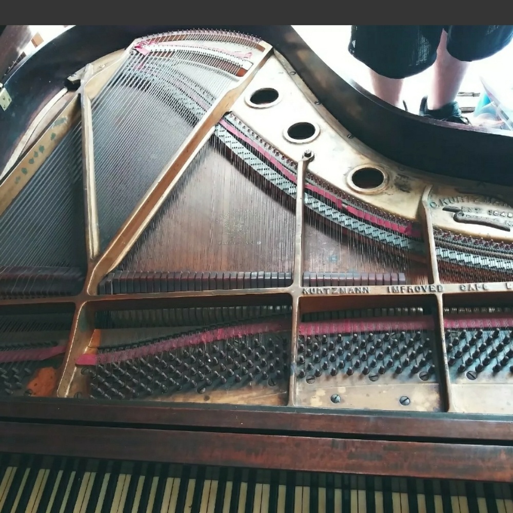 Baby grand piano